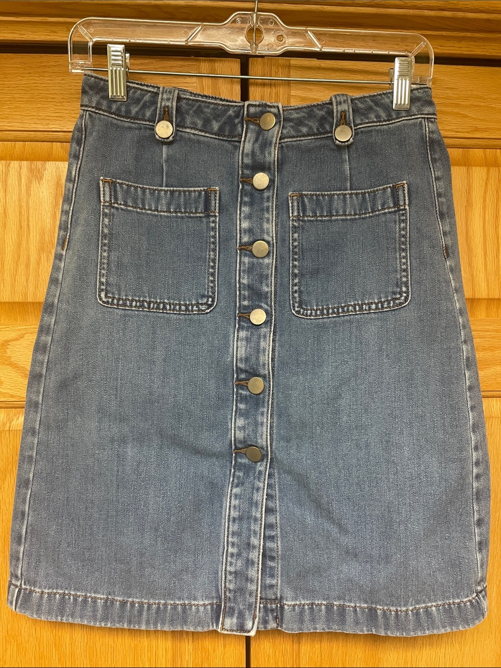 Ann Taylor Loft Denim Skirt - Size 0